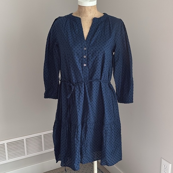 LOFT Henley Flounce Shirtdress Size Small NEW! - Picture 4 of 8